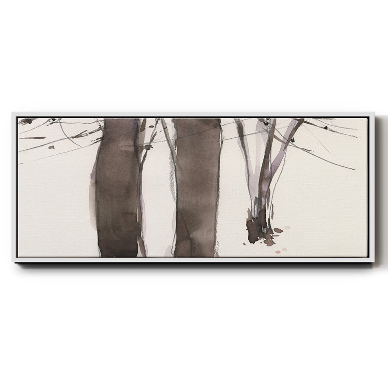 Under the Winter Tree II- Framed Canvas, 8" H x 20" W