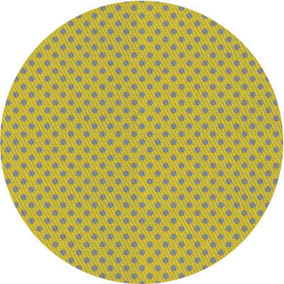 Tapis de zone jaune à motif Colrain