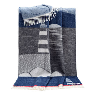 Pure Wool And Cotton Blend Throw
