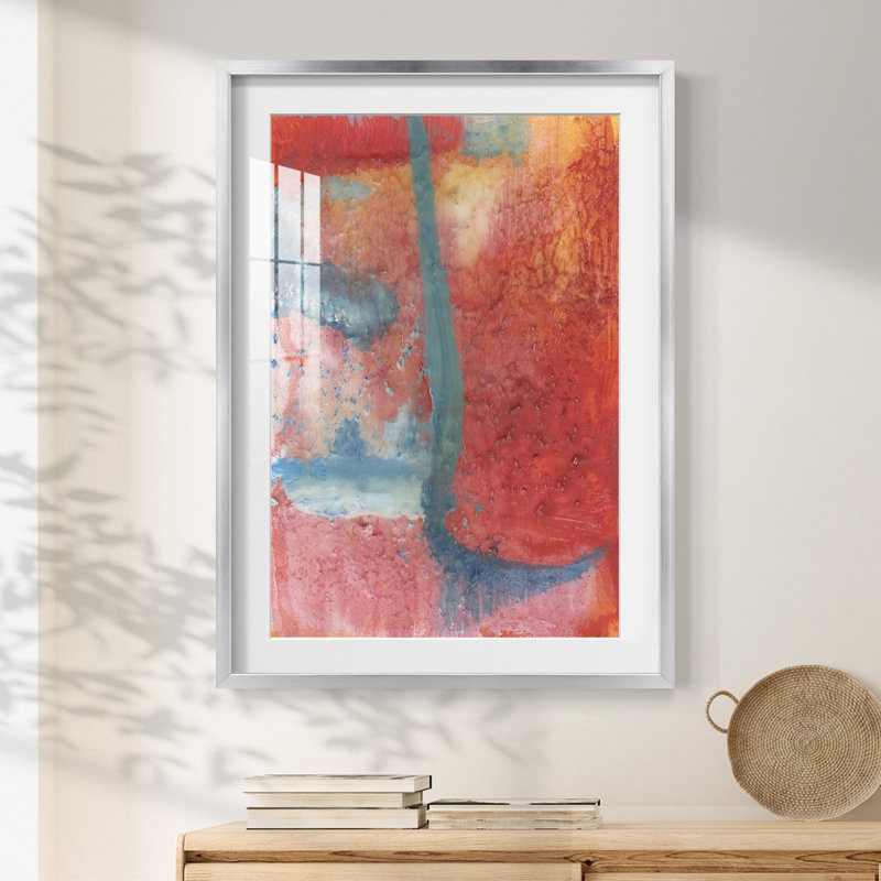 Printemps étape II - impression encadrée, H 25,5 po x l 17,5 po, Argent argent
