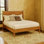 Base de lit plateforme en bois pour chambre à coucher
