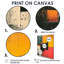 Portail mystique coucher de soleil - impression abstraite murale, salon-24379503-24379488