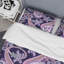 Cachemire rose floral - ensemble de housse de couette abstrait - microfibre de polyester-920797207