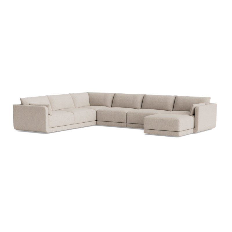 Eva Modular Sectional, Performance Weave - Natural