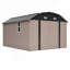 Remise de rangement extérieure en métal durable avec ensemble de cadre de plancher, conception résistante aux intempéries et robuste pour une utilisation polyvalente-123772190
