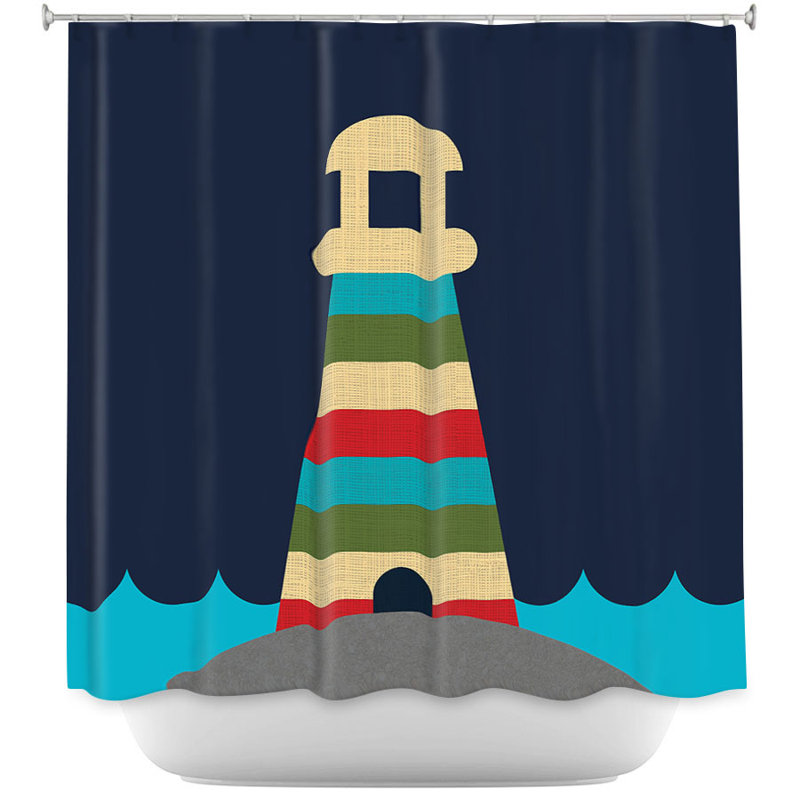 Rideau de douche à une chambre de phare