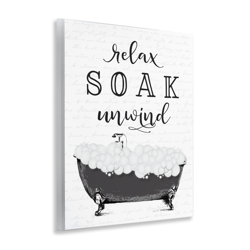 Plaque murale Soak Unwind