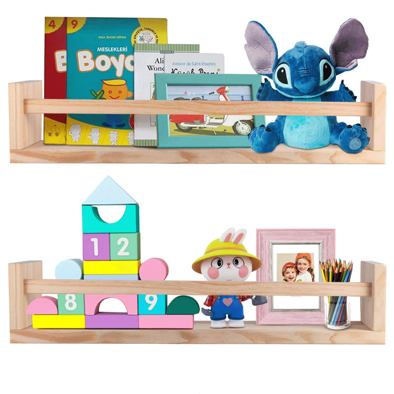 Orden 2 Piece Wood Floating Shelf