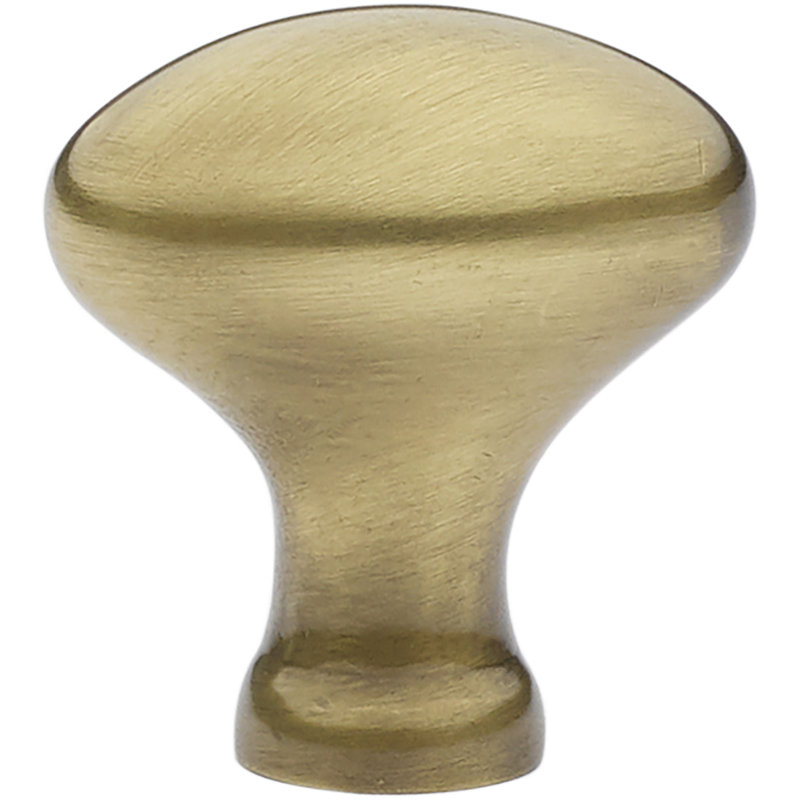 Egg Cabinet Knob, French Antique, 1.25" H x 0.75" W x 1.25" D