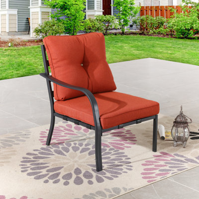 Chaise de patio avec coussins Jenalea