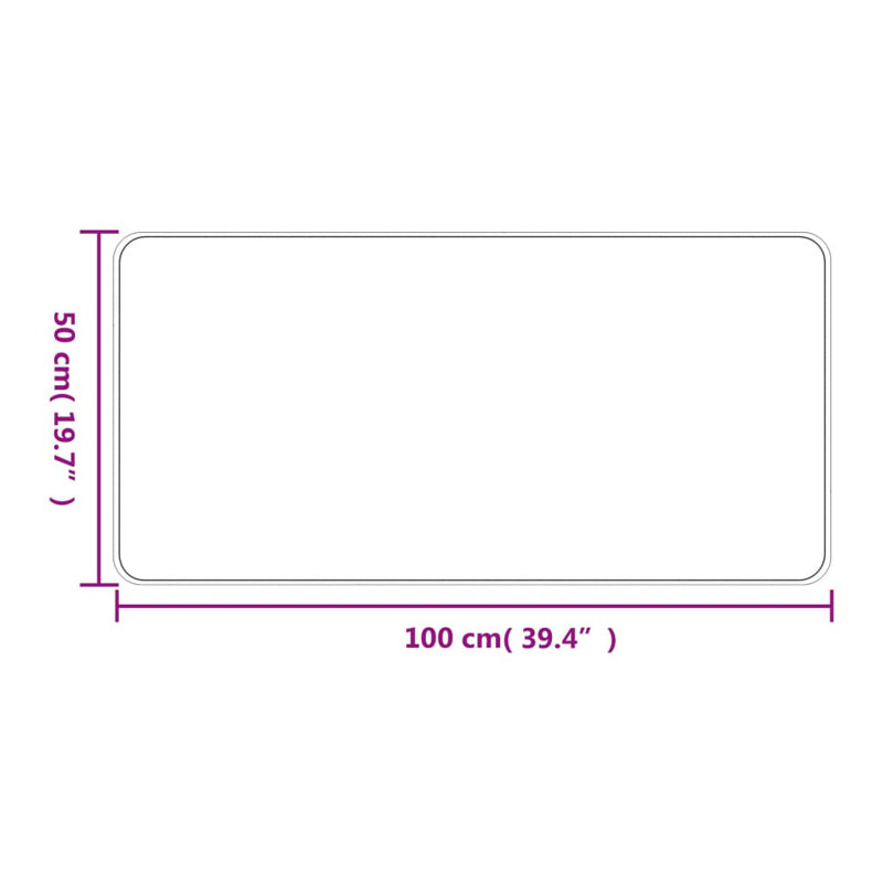 Sheldrake Solid Colour Area Rug, Runner 50 x 100cm