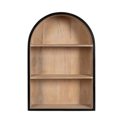 Arcott Wood Arched Wall Storage Shelf