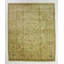 Tapis rectangulaire en laine noué à la main de conception unique 7 pi 10 po x 9 pi 9 po ivoire / beige