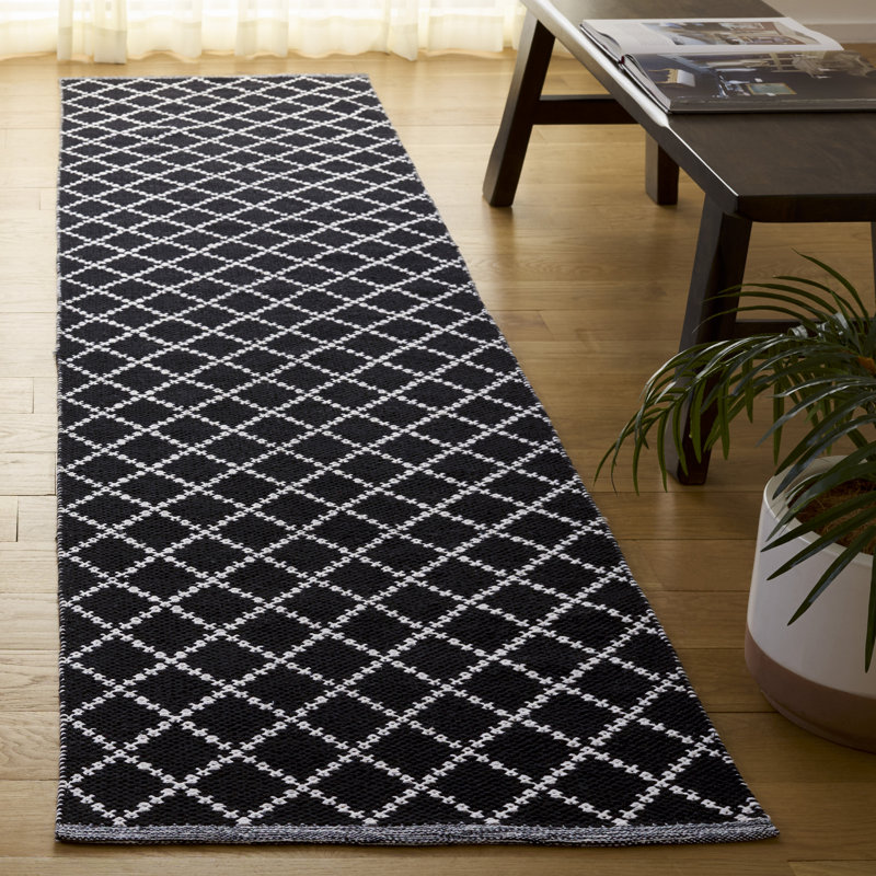 Tapis en coton tissé à plat Breckenridge, Tapis de couloir 2 pi 3 po x 9 pi