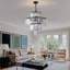Lustre en cristal de style moderne 20 po avec finition noire, conception à 4 niveaux-1700497681
