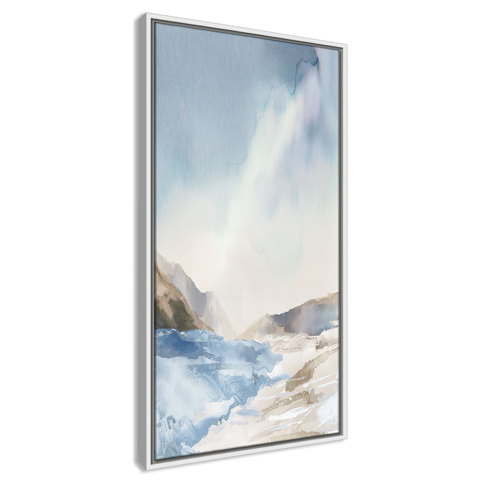 Coralie "Mystic Shores" Print, 31.5" H x 16.5" W, White