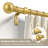 Modern Gold Curtain Rods for Windows