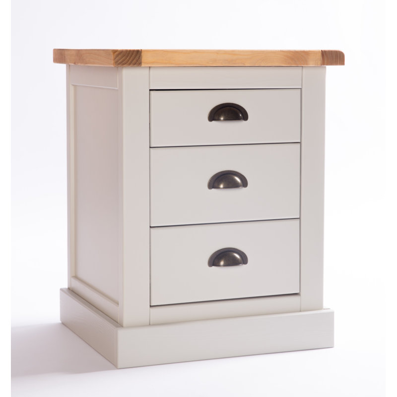 Aurelius 45cm W Solid + Manufactured Wood Bedside Table