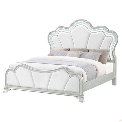 Aurelia Silver Queen Bed With Led