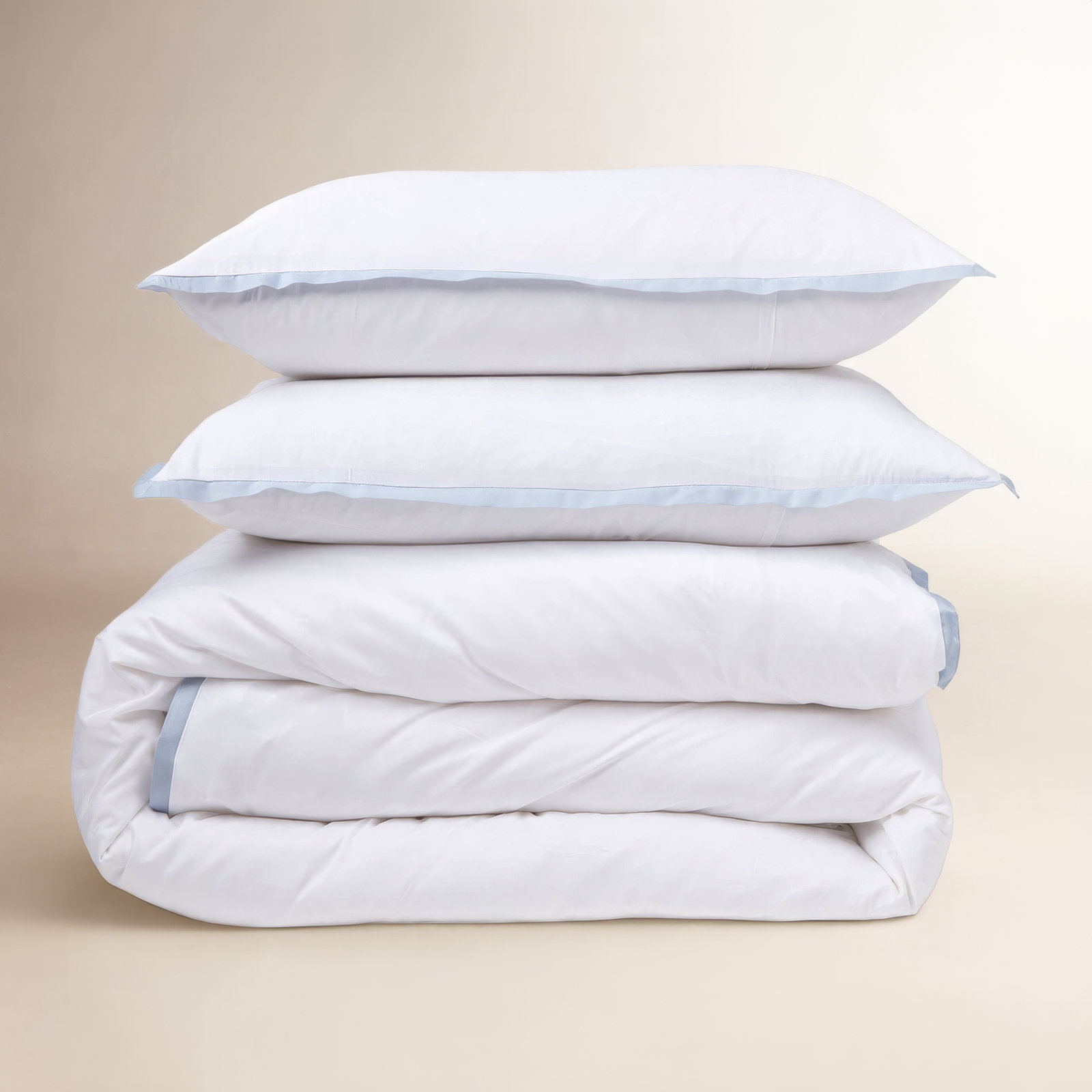 Langston Rayon Duvet Cover Set, French Blue, King Duvet Cover + 2 King Shams