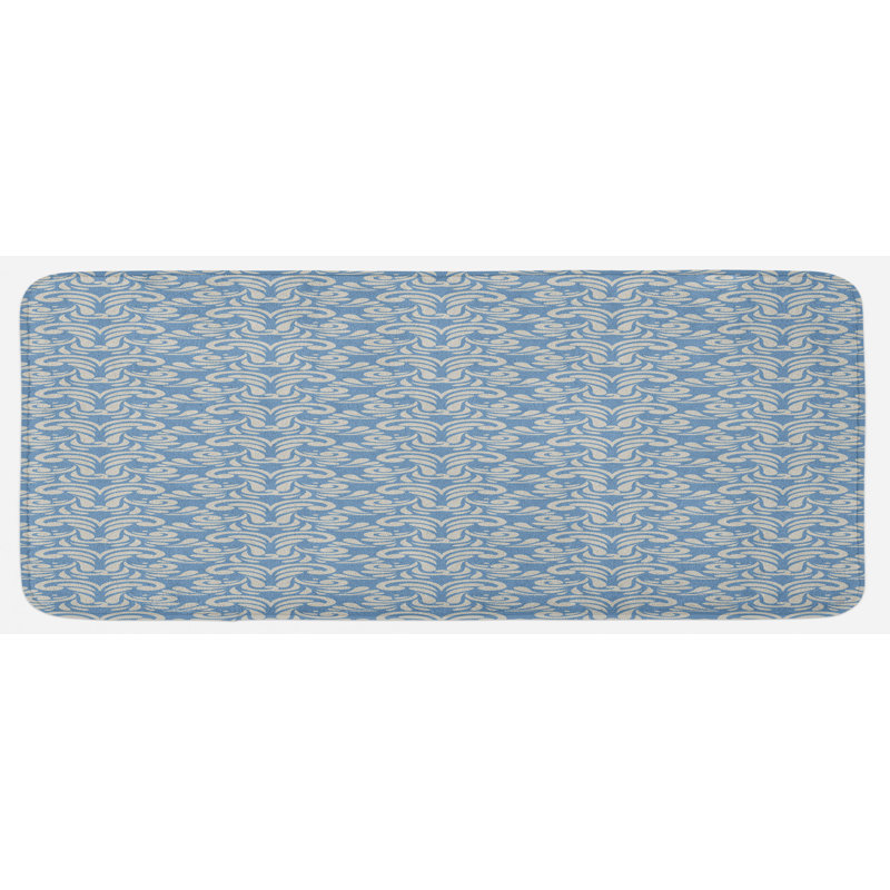 Tapis de cuisine abstrait abstrait moderne d'inspiration tourbillonnante