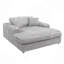 Chaise en velours côtelé avec 2 coussins