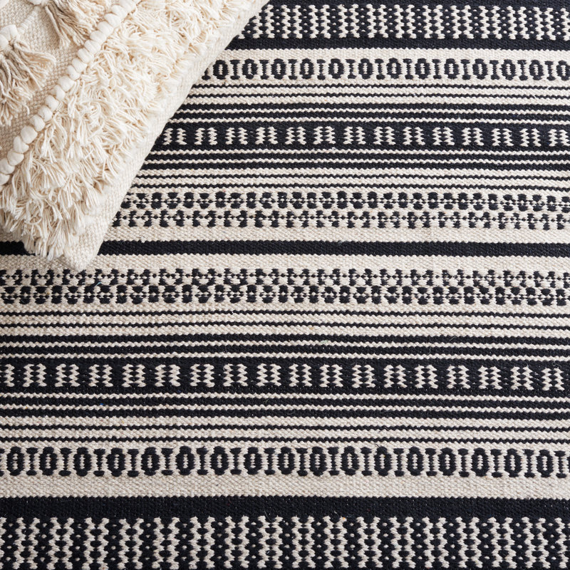 Annia Flat Weave Cotton Southwestern Rug, Runner 2'3" x 9'