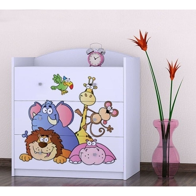 Nord 3 Drawer Chest, White