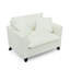 Chaise d'appoint avec accoudoirs et coussin moelleux-390677912
