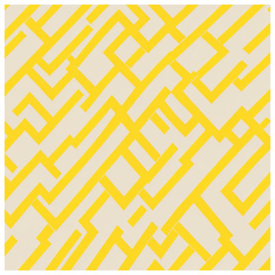 Yellow Beige Maze Comforter