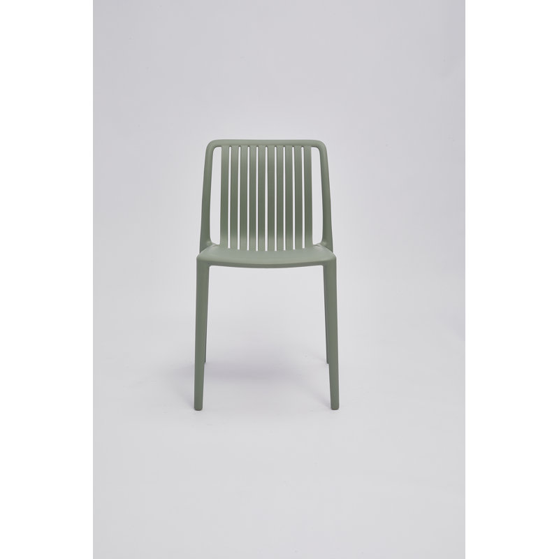 Chaise d'appoint en polypropylène, Vert