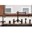 Towson Bridge Faucet - 18" Articulated Spout - Cross Handles-35312513