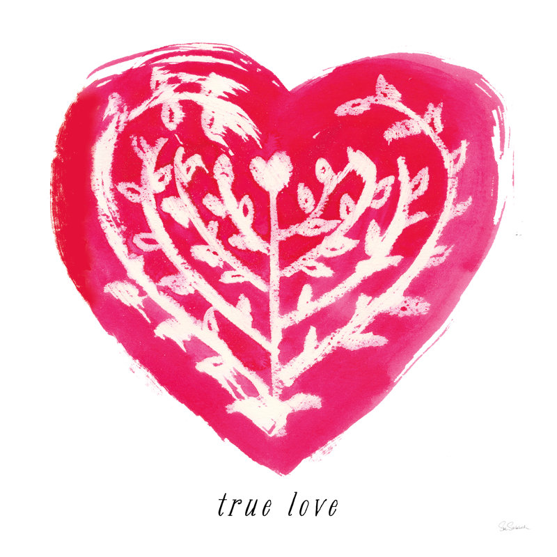 " True Love " by Sue Schlabach, 12" H x 12" W, No, Wrapped Canvas