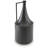 Decorative Vase, Metal Angular Handle And Curved Neck, Black-125117868