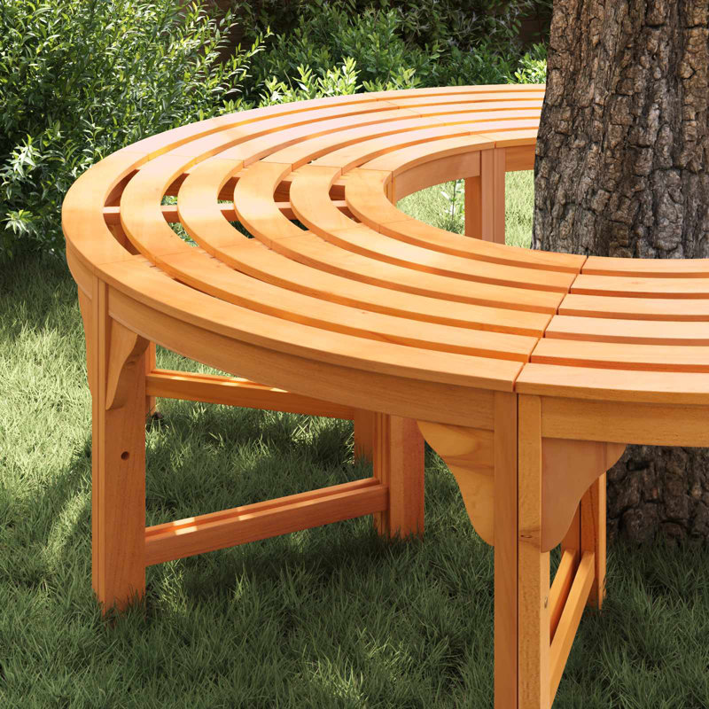 Solid Wood Outdoor Bench, 45cm H x 160cm W x 80cm D