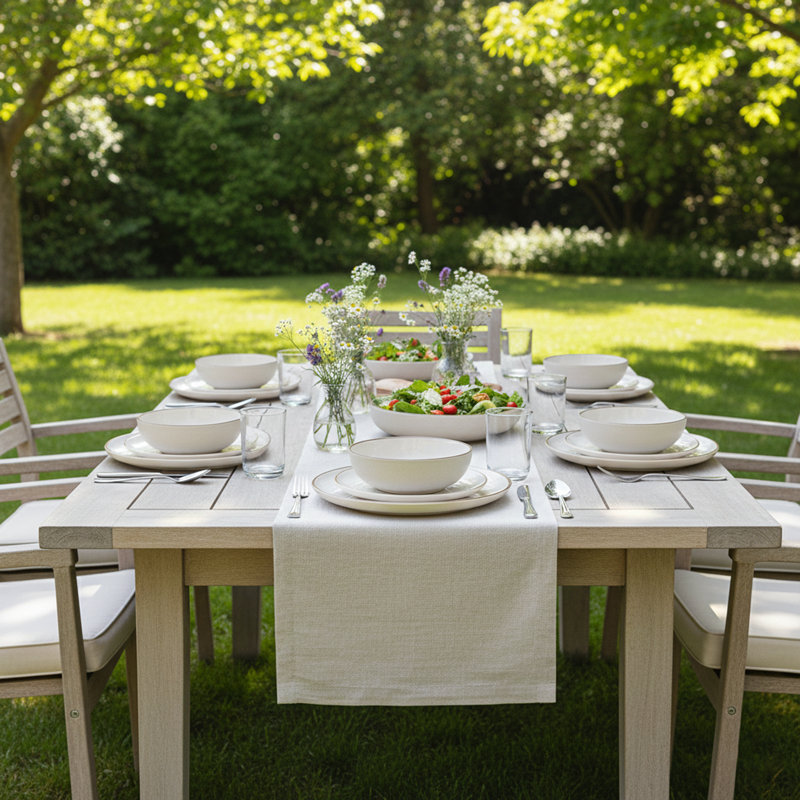 Assiette à salade résistante aux bris rPET (matériaux recyclés à 100%), Blanc