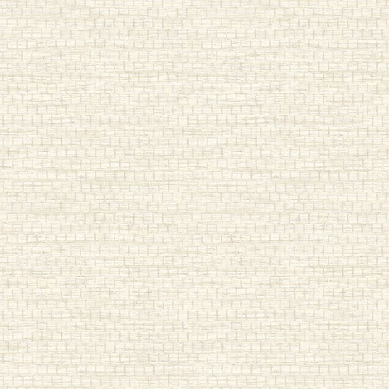 Plaited Wallpaper, White