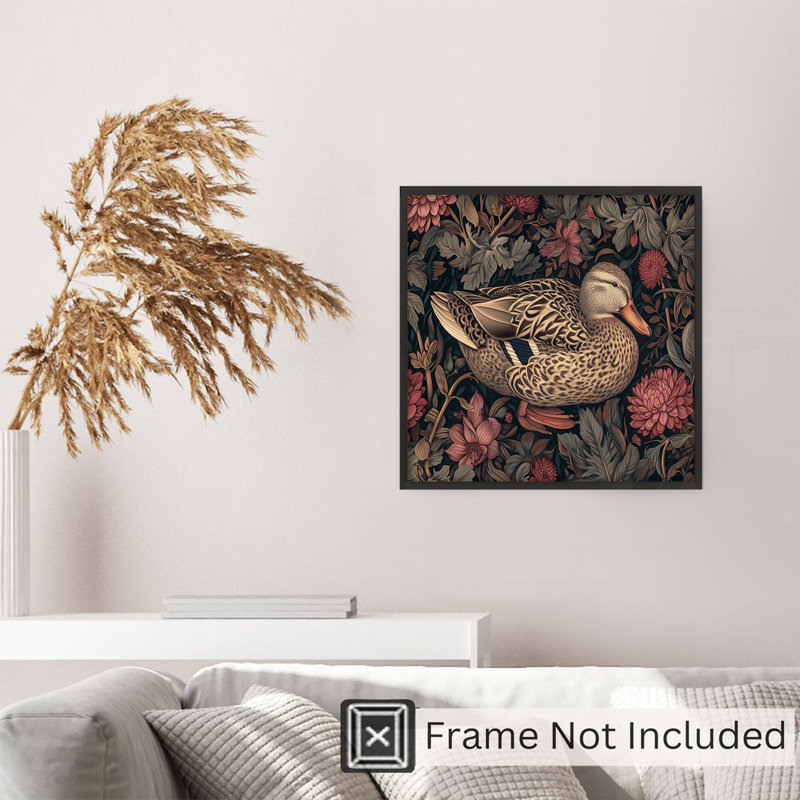 Animaux, reproduction de William Duck, H 20 po x l 20 po