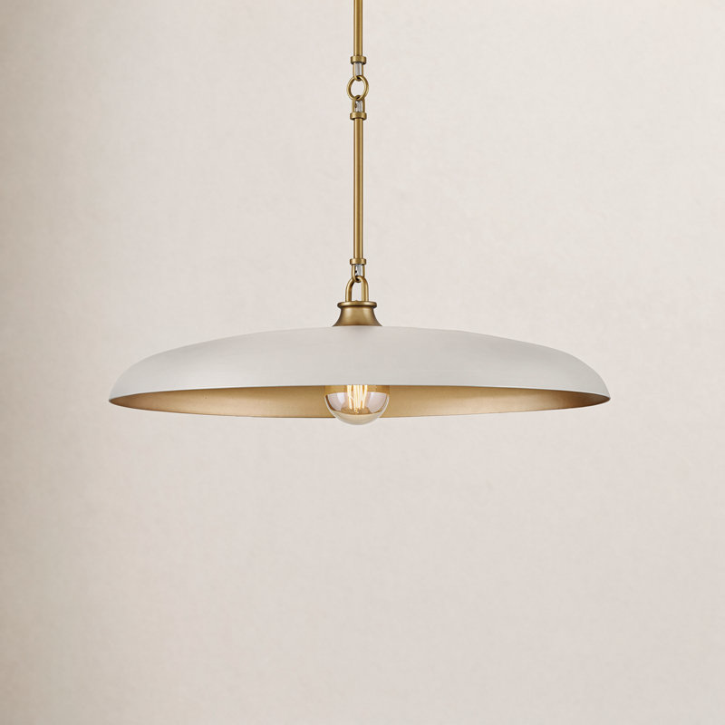 Hinkley Sadie 24" Large Saucer Shaped Chandelier, 8" H x 24" W x 24" D, Light Taupe