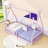 Twin Wood House Bed With Fence-284794367