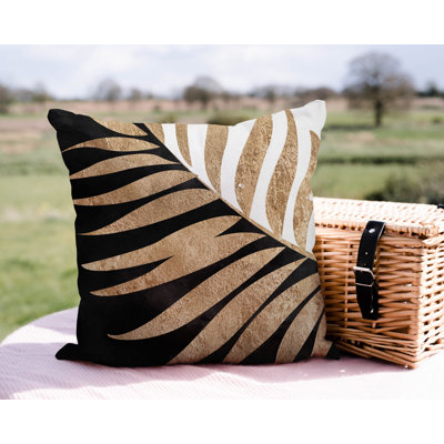 Floral Outdoor Reversible Throw Pillow