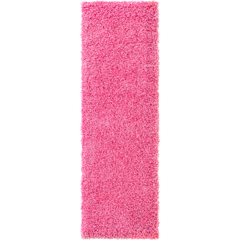 Tapis rose Renesha, Tapis de couloir 2 pi 2 po x 6 pi 5 po