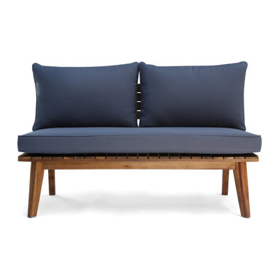 Wood Patio Furniture With Gray Cushioning Contemporary Outdoor Cover And