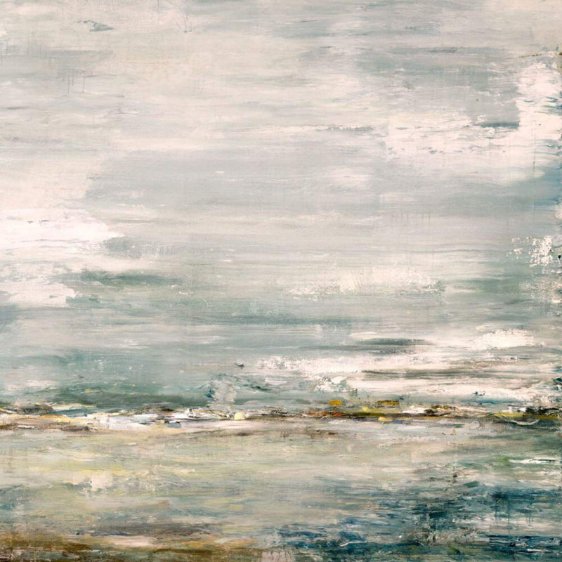 Sea & Sky - Artist Enhanced Canvas Print, Black Framed Canvas, 40" H x 40" W x 1.75" D