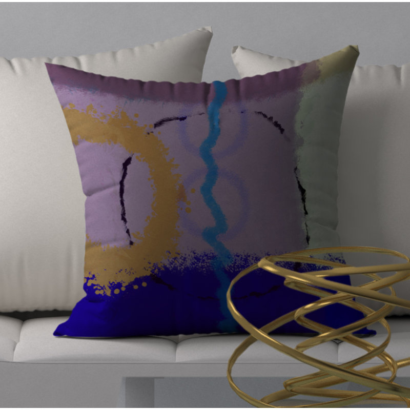  K.O. Housse et insert de coussin carré Fun, H 18 po x l 18 po