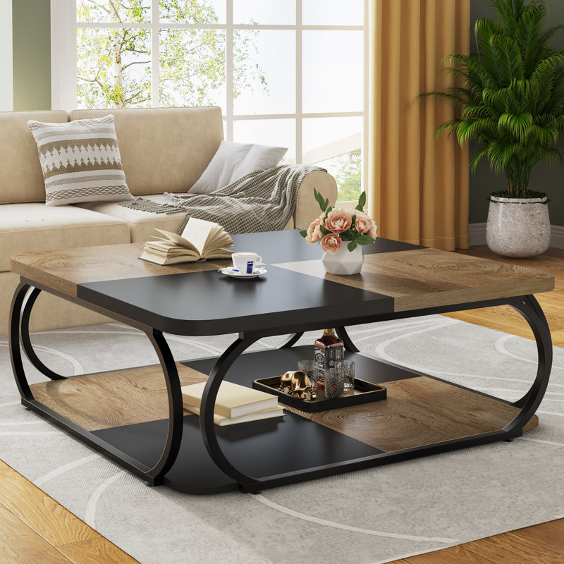 Table basse Joliyah, Naturel/noir