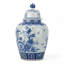 Large Blue and White Temple Jar