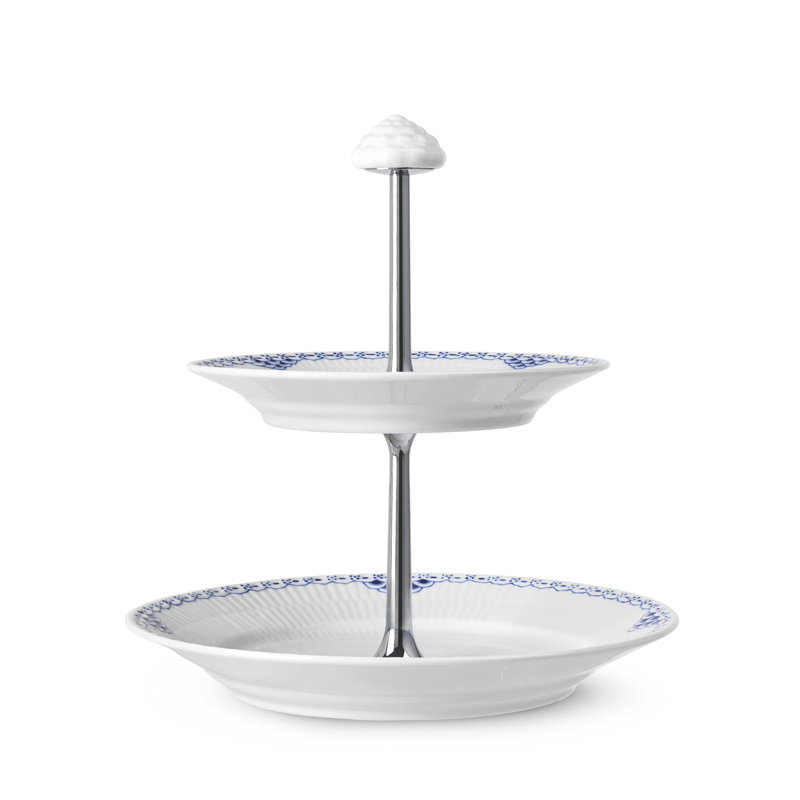 Princess Porcelain China 2 Tiered Stand