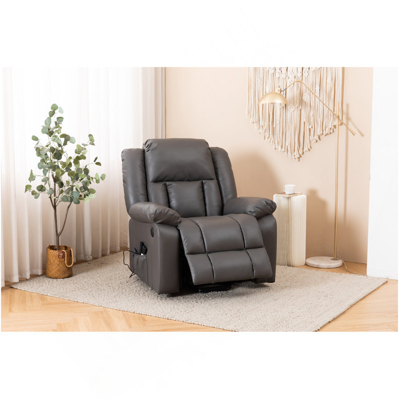 Fauteuil inclinable électrique de massage, fauteuil inclinable en cuir PU
