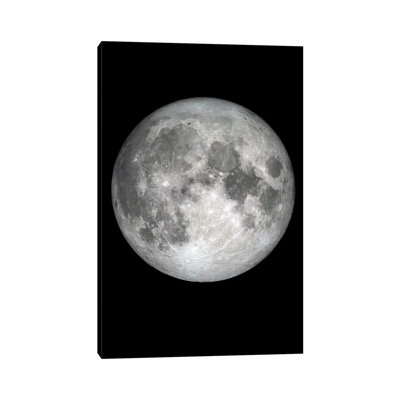 The Moon 1 Piece Wrapped Canvas Wall Art